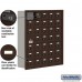 Salsbury Cell Phone Storage Locker - with Front Access Panel - 7 Door High Unit (8 Inch Deep Compartments) - 35 A Doors (34 usable) - Bronze - Recessed Mounted - Resettable Combination Locks  19178-35ZRC